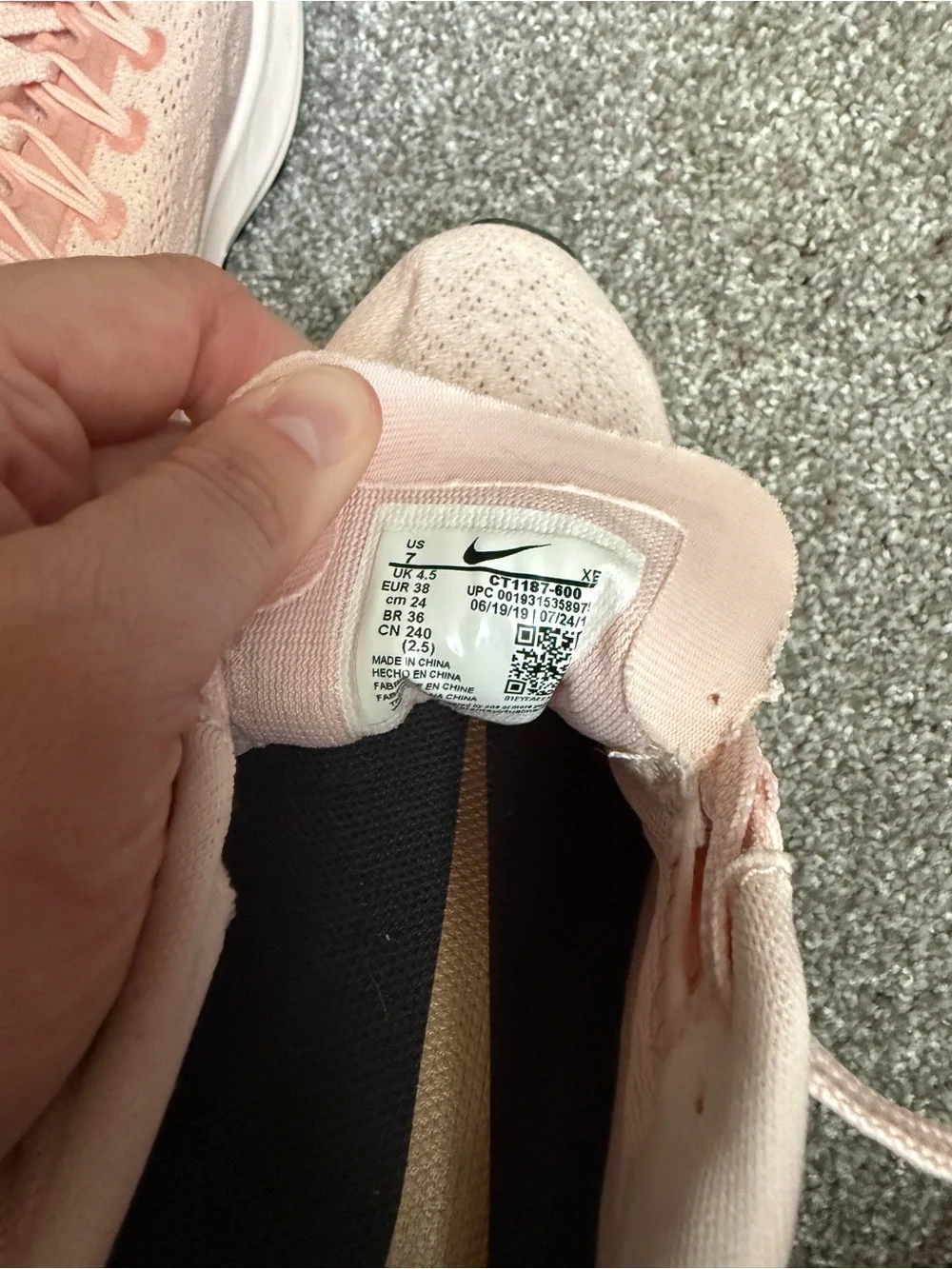 Nike Air Zoom Pegasus Rose Gold Sneakers